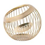 storcfe Coffee Pod Holder Champagne Bronze Gold, Large Capacity K Cup Holder for Counter, Coffee Pod Storage Organizer for Any Capsule, 30+ KCup Coffee Pod Storage Holder Metal