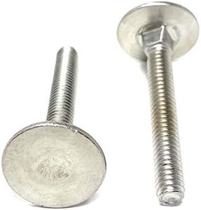 (10) 1/4-20x2 Stainless Steel Elevator Bolt Square Neck (7/8 Diameter Head) 18-8