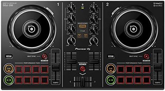 Pioneer DJ DDJ-200 Smart DJ Controller, Black