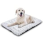 JOEJOY Dog Beds Large Washable Dog Crate Mattress Comfortable Dog Cushion Warm Dog Mattress with Anti-Slip Bottom Pet Bed Mattress Collapsible Dog Bed Pad Blanket Dog Cats Kennel (35x23inchs)