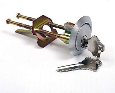 Pair of Garage Door Lock Key Lock Cylinder (Keyed Alike)