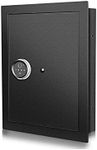 Langger V Biometric Wall Safe, Hidden Fingerprint Security Wall Safe, In Wall Safe Between Standard Wall studs. Size Upgrade (Black - 21"H x 4"D x 13.75"W)