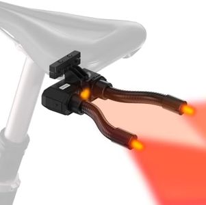HUGEOAKS Smart Bike Tail Light, Bicycle Tail Light with Adjustable Light Width, Brake Sensing, Rear Bike Light for Night Riding Safety (1 Count)