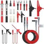 Proster Electrical Multimeter Test Lead 24pcs - Multitester Leads Multimeter Probe Alligator Clips Replaceable Volt Clamp Meter Leads Electronic Test Lead