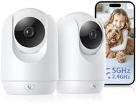 2 Pack Indoor Cameras for Home, Pet