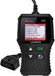 LAUNCH OBD2 Scanner Engine Fault Code Reader, CR319 Code Reader Scanner, CAN Diagnostic Scan Tool Supports DTC Lookup, Mode6 O2 Sensor for OBDII Protocol Cars Since 1996 Black