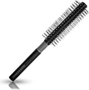 Charlemagne Round Styling Brush - Round Hair Brush Men - Men Hair Brush Developed By Barbers Barrel Brush/Blow Dry Hair Brush For Styling - Quiff Roller Brush/Barbers Styling Brush - Hairbrush Men
