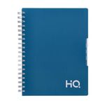 Navneet HQ | Five Subject Spiral Wiro Binding Office Notebook for Personal and Office Use | B5 Size - 25 cm x 17 cm | Blue | 300 Pages