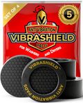 Anti Vibration Pads for Washing Machine w/HexaGrip - Stops Washer Dryer Noise Moving Shaking Walking Skidding - Appliance Anti Vibration Washing Machine Support Feet Stabilizer Mat - VIBRASHIELD 4 PK