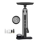 CLOLOP Bike Floor Pump with Gauge,Bike Pump High Pressure 160 PSI,Bicycle Pump with Air Ball Pump Inflator Fits Schrader and Presta Valve