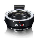 Viltrox EF-EOS M Electronic Auto Focus Lens Mount Adapter for Canon EF/EF-S Lens to Canon EOS-M (EF-M Mount) Mirrorless Camera M1 M3 M5 M6 M10 M50 M50II M100