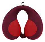 COOLBEBE Kids Travel Neck Pillow Car Pillow for Kids Remarkable Head Chin Neck Support U-Shaped Pillows for Child (Red)