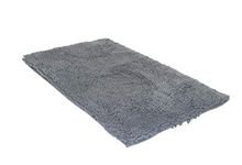 Messy Mutts Microfiber Mat & Drying Towel with Hand Pockets | Super Absorbent Dog Shammy | Soft, Durable Chenille Dog Towel | Slip-Resistant Washable Mat | Medium, 36” x 24”