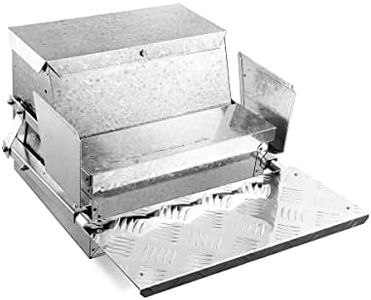 LEDON 20LBS Auto Automatic Chicken Feeder Galvanized Poultry Chook Treadle Self Coop Self-Opening Coop for Chickens, Ducks, Geese