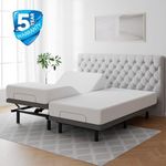 Tami Tami Adjustable Bed Frame Base Twin XL Size with Remote & Massage Electric Adjustable Beds Frames w/Zero Clearance, Zero Gravity, USB Ports, Nightlight, Quiet Motor, 5 Min Easy Assembly