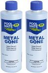 Pool Mate 1-2501SPA-02 Metal Gone Stain Remover for Spas and Hot Tubs, 1-Pint, 2-Pack