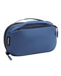 Destinio Toiletry Bag For Men And Women - Waterproof Organizer With Hanging Hook - Nylon Travel Pouch And Shaving Kit Bag For Men, Cosmetic And Make Up Pouches For Women (Dark Blue), 17 Cm