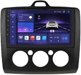 Hizpo Android Car Stereo Bluetooth Hands-Free Kit Compatible with Ford Focus Exi MT 2 3 Mk2/Mk3 2004-2011 HD Touchscreen Supports Apple Carplay/Android Car Stereo Radio (3G + 32G)