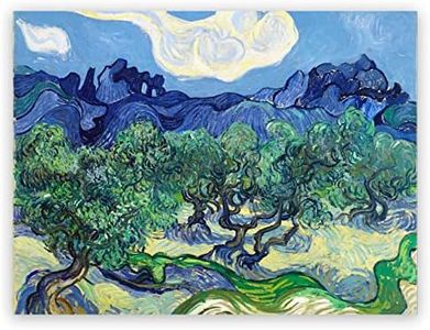 KWAY Van Gogh Canvas Wall Art - Olive Trees Print - Oil Paintings Reproduction - Vincent Van Gogh Poster - Landscape Picture Abstract Art Wall Decor Living Room Bedroom Unframed (12x16in/30x40cm)