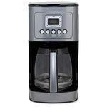Cuisinart DCC-3200 Programmable Coffeemaker with Glass Carafe and Stainless Steel Handle, 14 Cup, Gunmetal