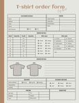 t-shirt order form log book: Custom T-Shirt Order Receipt Book For Small Business | Daily T-Shirt Order Tracking book for Direct Selling, Retail Store, Or Online Business.