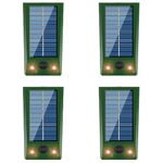 XIAXIA 4x Solar animal Repellent Against Wild Animals Such As Raccoons, Cat,Deer, Foxes, Boars,animal Repellents with red LED Light