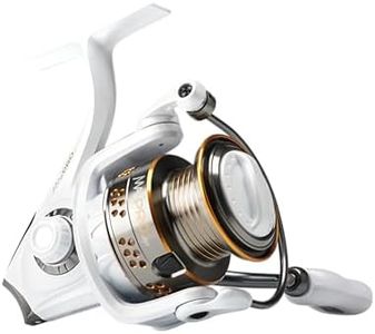 Abu Garcia Max Pro Spinning Reel, Size 30 (1523232), Right/Left Handle Position, Graphite Body, Corrosion-Resistant, Machined Aluminum Spool, Felt Front Drag,Grey