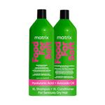 Matrix Food for Soft Hydrating shampoo 1L and detangling conditioner 1L infused with avocado oil and hyaluronic acid, for dry hair, duo