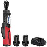 ACDelco ARW1210-2P2 G12 Lithium-Ion 12V (10.8V) Brushless Electric 1/4” Cordless Ratchet Wrench Set Power Tool Kit | Tool Set Includes x2 Battey Packs & Charger