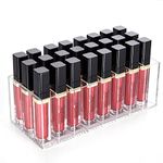 Lip Gloss Holder Lipstick Organizer, HBlife 24 Spaces Clear Acrylic Makeup Lipgloss Display Case