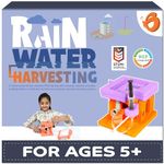 Butterfly EduFields Rainwater Harvesting Science Experiment Kit For Kids 10 Years+ | Roof Drain & Mini Water Pump School Science Exhibition Project Kit | Learning & Educational Diy Stem Toy