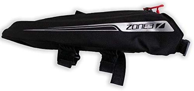 ZONE3 Aero Top Tube Cycling/Triathlon 'Bento Box' Bag, Black/Silver, One Size