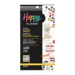 Happy Planner Sticker Pack, Easy-Peel Multicolor Stickers for Journals, Planners, and Calendars, Scrapbook Accessories, Kind & Wild Theme, 30 Sheets, 400 Stickers Total