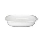 CORELLE Glass Solid Casserole - 1.4 Liter, Set Of 2, White