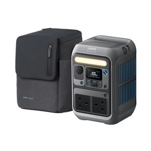 Anker SOLIX C300 Portable Power Station with Carrying Case, 288Wh LiFePO4 Battery, 300W (Peak 600W) Solar Generator, 140W Fast Charge, for Camping, Outdoors, Travel & Emergency