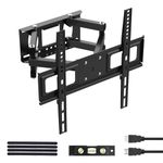 GRIFEMA GB1004-1 TV Wall Bracket for 26"-65" Screens, Swivel Tilt TV Wall Mount, up to 35kg, Max VESA: 400x400mm, with HDMI Cable