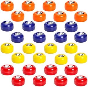 TOPZEA 32 Pieces Mini Shuffleboard Replacement Pucks, Shuffle Board Rollers Set Desktop Free Sliding Beads Tabletop Curling Game Accessories Equipment for Indoor Home Leisure Sport