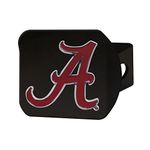 FanMats 22635: Alabama Crimson Tide Black Metal Hitch Cover - 3D Color Emblem