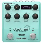 NUX Duotime Stereo Delay Pedal with Independent Time,Analog Delay,Tape Echo,Digital Delay,Modulation Delay and Verb Delay NDD-6