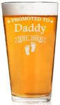 CARVELITA Promoted To Daddy Est 2023 Beer Glass - 16oz Engraved Beer Pint, Gifts For New Dad, New Dad Gifts For Men, First Time Dad Gifts, Dad To Be Gifts First Time, New Dad Gifts, For Fathers Day