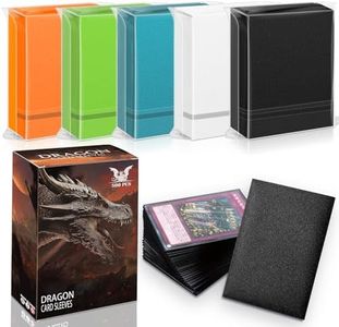 YMluky 500 PS Trading Card Sleeves,MTG Card Sleeves Perfect Fit for Baseball,Yugioh, Magic, Game and Standard Card Function Prevent Card Bending, Wrinkling, Scratching，Dents (5 Color Style 3)