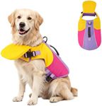 Front Float Dog Life Jacket with Chin Support & Rescue Handle, XX-Large