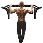 MKSY Wall Mounted Pull up Bar Multifunctional Chin up Bar Strength Training Pull-up Bar for Indoor Home Gym Fitness, Supports to 440 Lbs