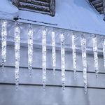 Minetom Icicle Lights Outdoor with 