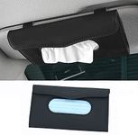 Yijueled Tissue Holder Car Tissue Box Cover Sun Visor Tissue Paper Holder Car Facial Tissue Box Napkin Holder Kleenex Box Case Holder Car Tissue Dispenser for Car Home Office