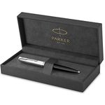 Parker 51 Ballpoint Pen Black Barrel with Chrome Trim Medium Point with Black Ink Refill Gift Box