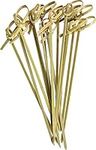 [300 Count] Bamboo Knot Picks - 4.75 Inch Appetizer, Sandwich, & Cocktail Drinks Skewer Toothpicks