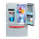 Little Tikes First Fridge Refrigerator with Ice Dispenser Pretend Play Appliance for Kids, Play Kitchen Set with Kitchen Playset Accessories Unique Toy Multi-Color Small