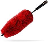 Maxshine 18" Wheel & Rim Brush - Quick, Safe & Efficient for Cleaning Wheels, Rims, Exhaust, Tires, Engine Bays, & More - Suitable for Cars, Trucks & SUVs - PP-Short Handle Car - Detailing Accessories