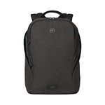 Wenger MX Light Laptop Backpack, Fits up to 16" Laptop, 21L, Unisex, Anti-Theft, for Business Uni School Travel, Grey